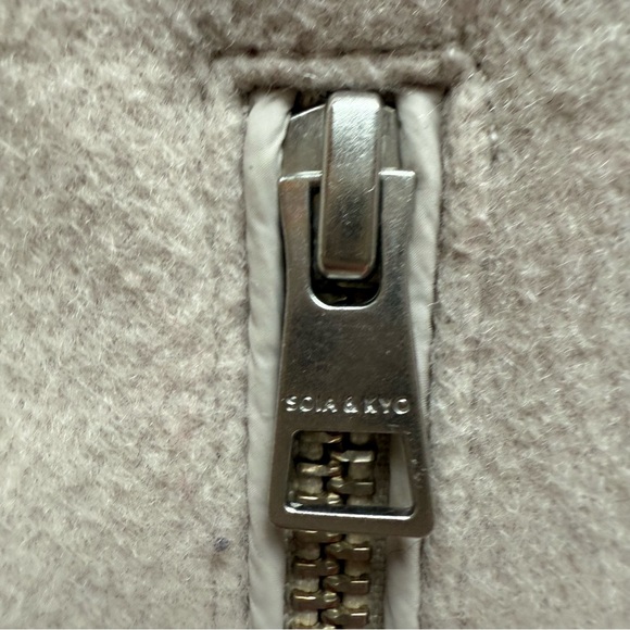 Soia & Kyo Avery Mixed Media Quilted Jacket Large Cream - Picture 3 of 10